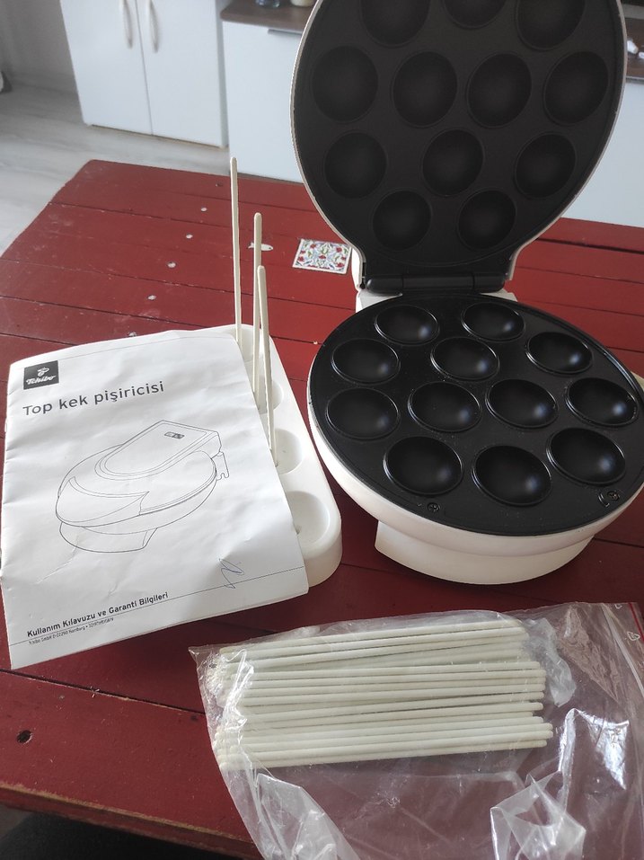 Tchibo Beyaz Mini Top Kek Makinesi - Görsel 3