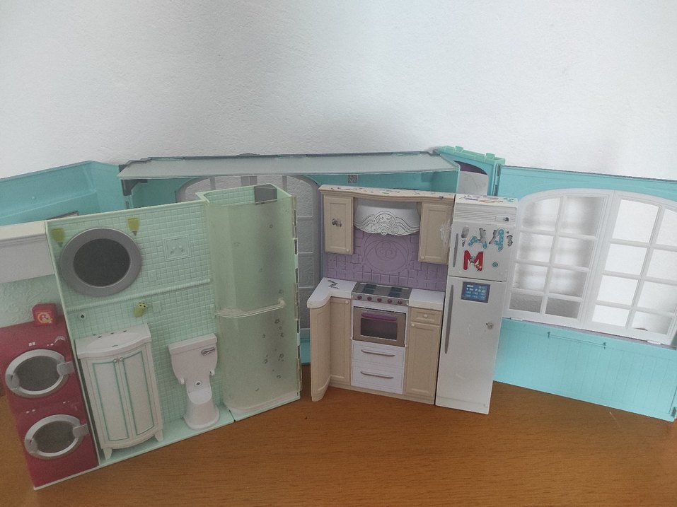 Barbie evi Vintage Mattel 2007 - Görsel 2