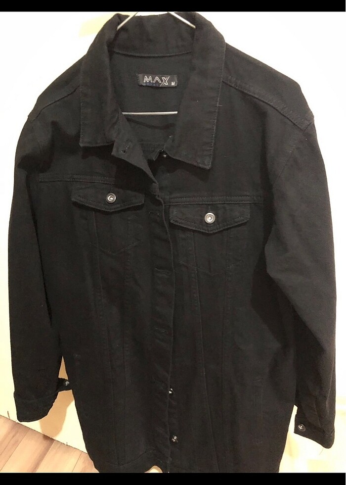 Yeni siyah kot ceket - Görsel 3