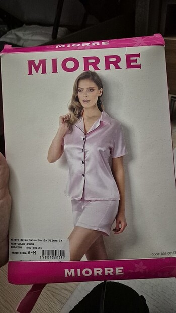 Miorre Saten Şortlu Pijama Takımı