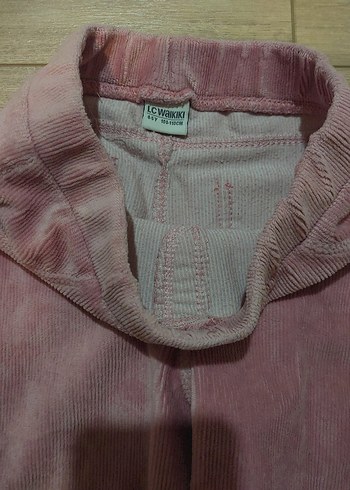 Kız Çocuk Pembe Elastik Bel Tayt - Görsel 2