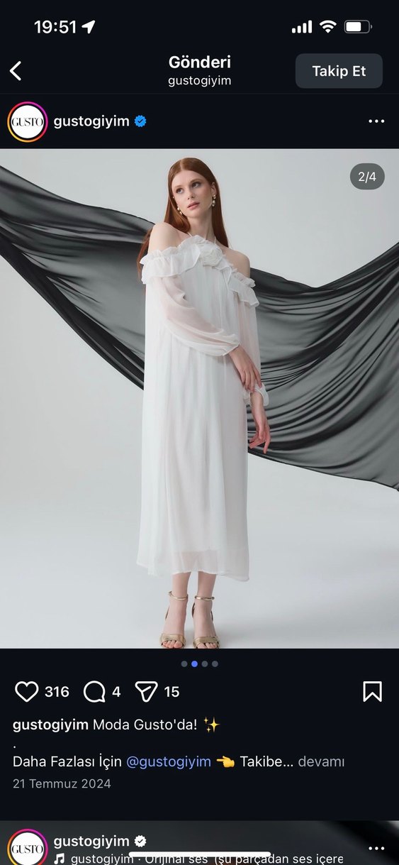 Mor V Yaka Uzun Kollu Pilili Kadın Elbise - Görsel 4