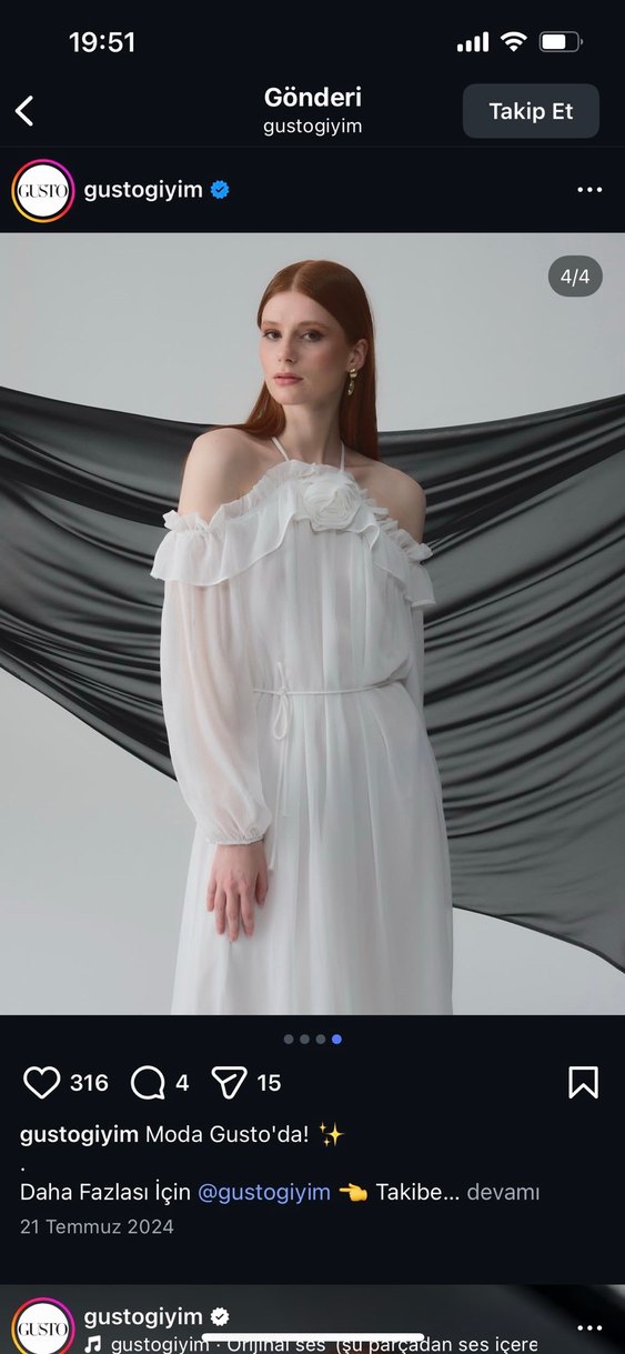 Mor V Yaka Uzun Kollu Pilili Kadın Elbise - Görsel 3