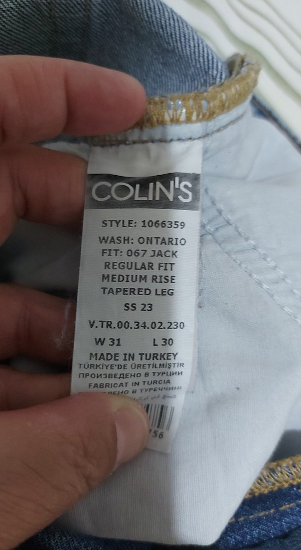 Açık Mavi Denim Jean colins marka — görsel 2/6