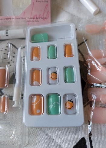 Nascita Pastel Beyaz Tırnak Süsleri - Görsel 3