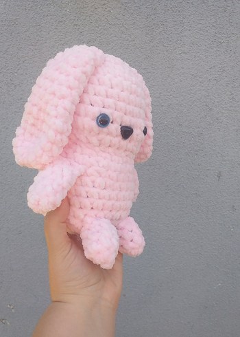 2M Kablo Pastel Pembe Peluş Oyuncak Tavşan