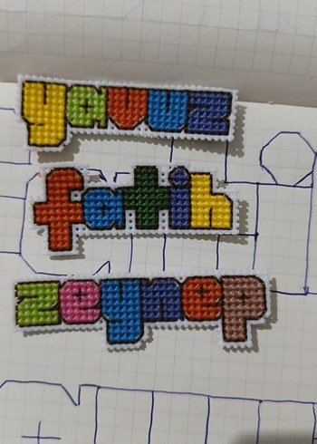 Renkli etamin anahtarlık - Görsel 2