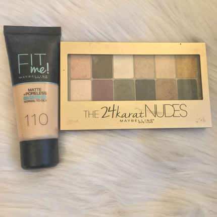 universal Beden Maybelline 24k palet ve fit me fondöten