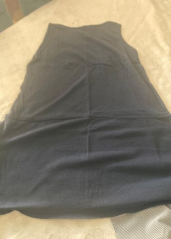 Beyaz Keten Salaş Kolsuz Kadın Atlet - Görsel 3