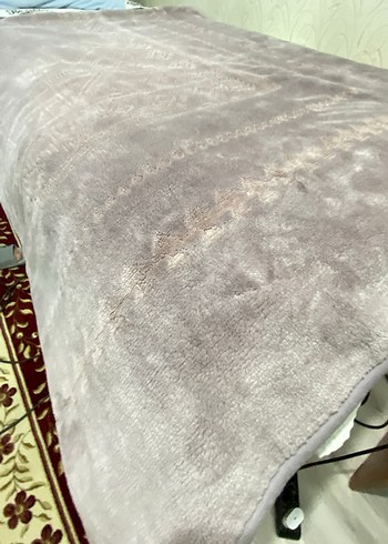 Çift kişilik Gri Düz Yumuşak Battaniye