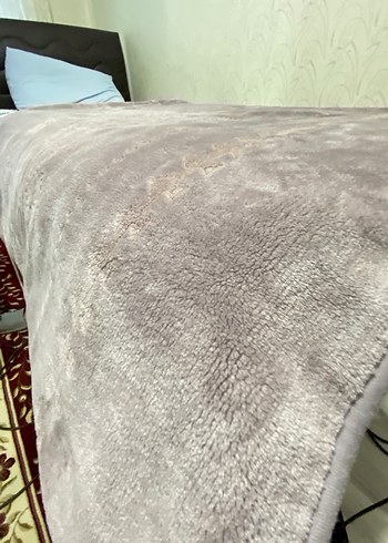 Merinos Çift kişilik Gri Düz Yumuşak Battaniye