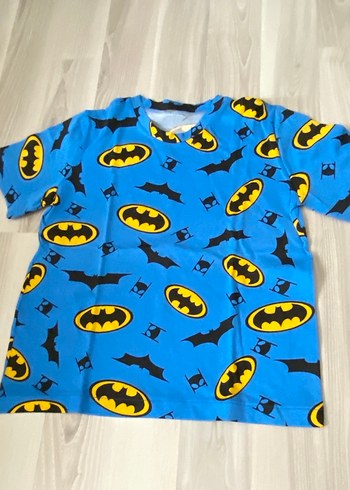 Renkli Batman Desenli Erkek Tişört