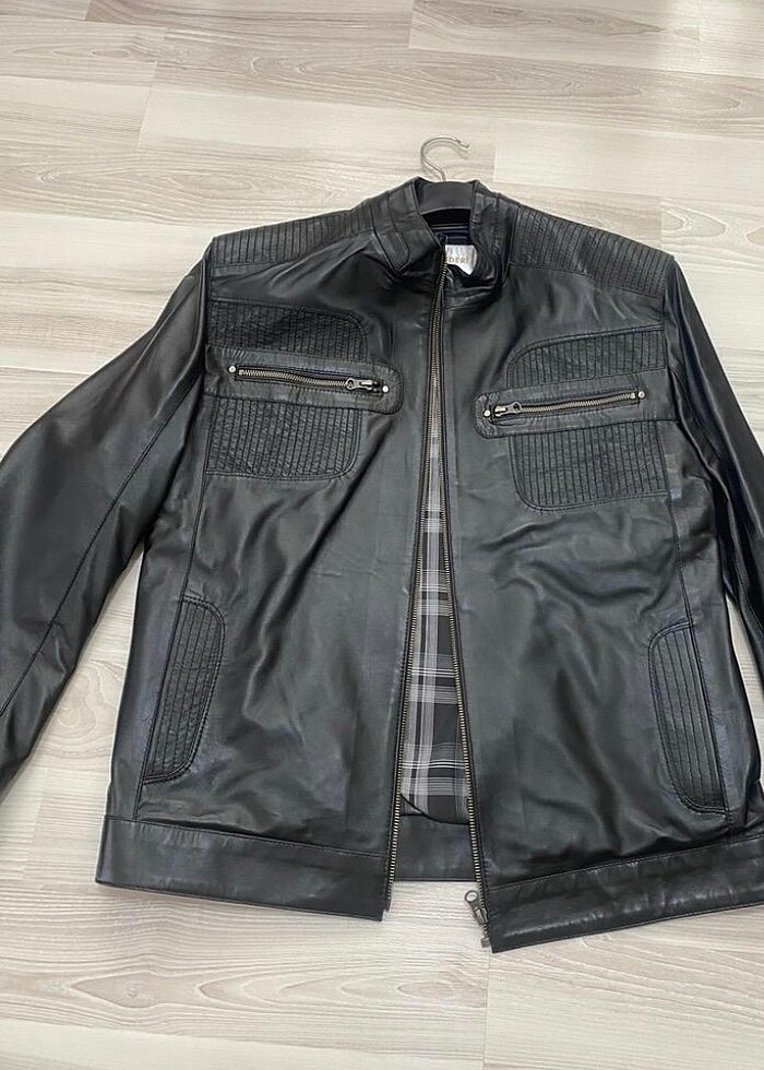 Erkek deri mont. ( SIFIR ) - Görsel 3