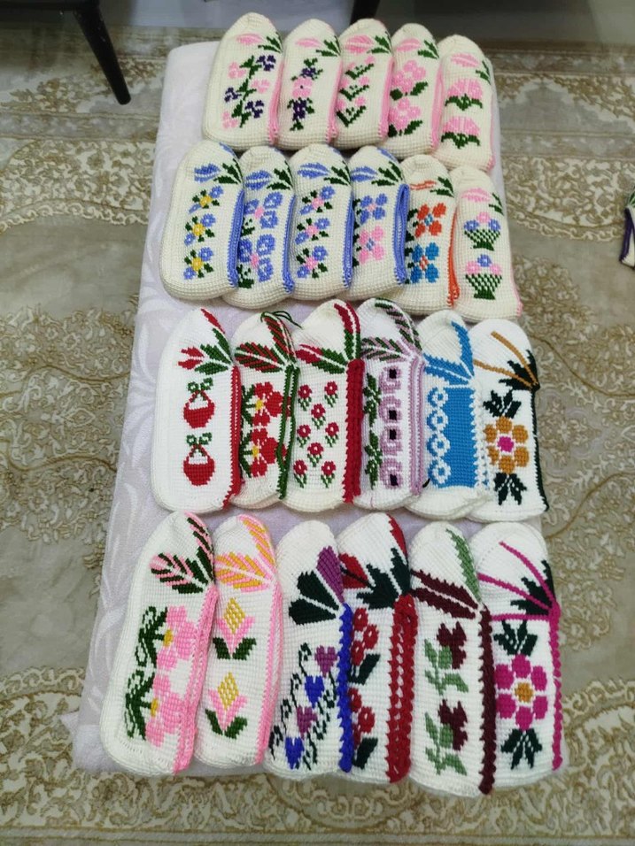 El İşlemeli Geleneksel Örgü Kılıflar - Görsel 3