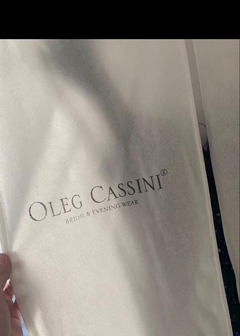 Oleg Cassini Oleg cassini İşlemeli Lacivert Uzun Abiye Elbise