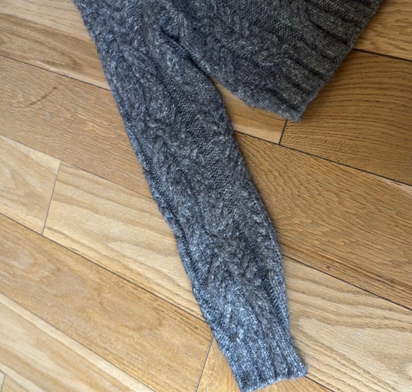 Gri Örgü Kadın Kazak - Görsel 2