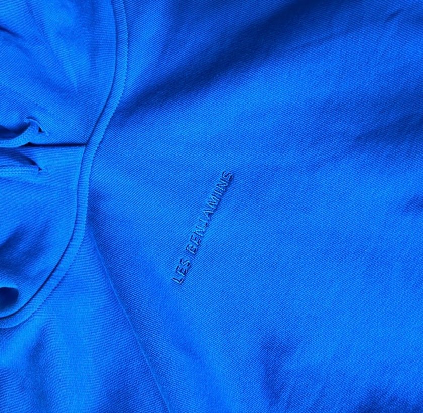 Mavi Kısa Kollu Kadın Sweatshirt - Görsel 3