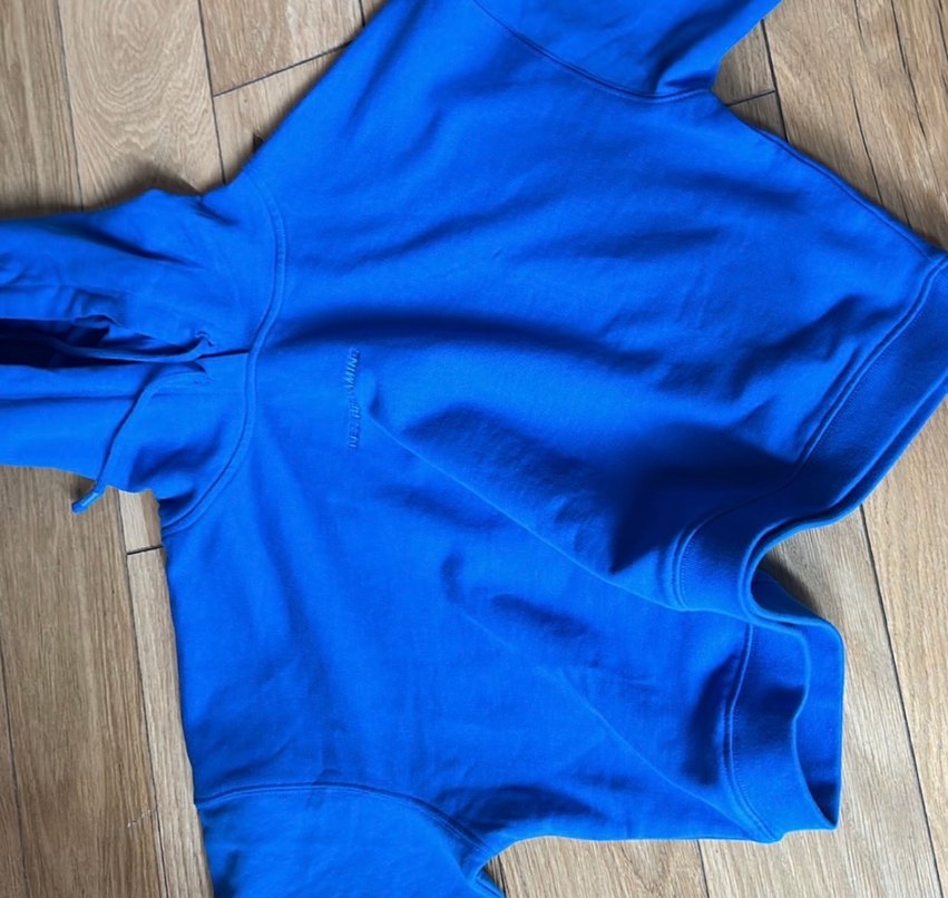 Mavi Kısa Kollu Kadın Sweatshirt - Görsel 5