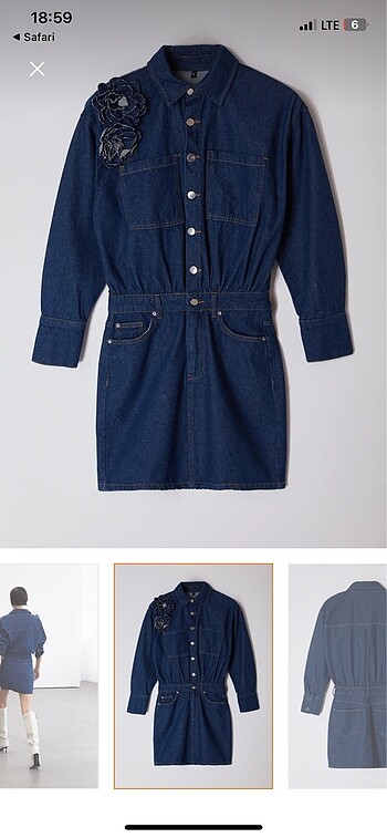denim elbise