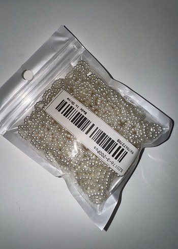 1 kutu Kalp Şeklinde Beyaz İnci Görünümlü Tırnak Charm Süsü