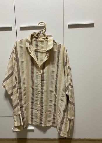 Uzun Kollu Keten Gömlek - Görsel 4