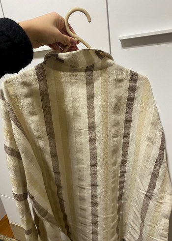 Uzun Kollu Keten Gömlek - Görsel 5