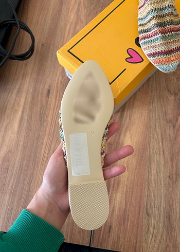 Renkli Örgü Bohem Kadın Terlik - Görsel 3