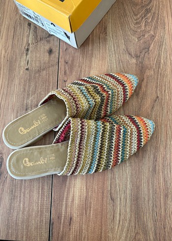 Renkli Örgü Bohem Kadın Terlik - Görsel 5