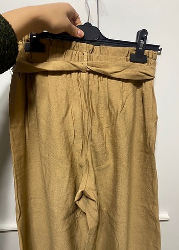 Keten yazlık pantolon - Görsel 4