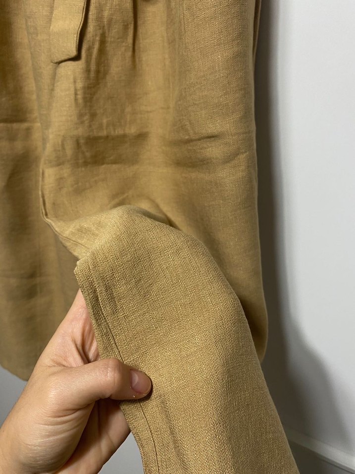 Keten yazlık pantolon - Görsel 2