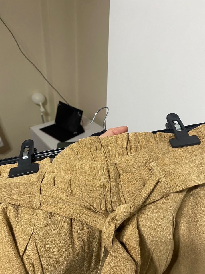 Keten yazlık pantolon - Görsel 5