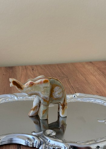 Oniks doğal taş fil - Görsel 4