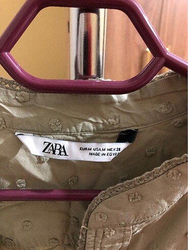 m Beden Zara poplin gömlek