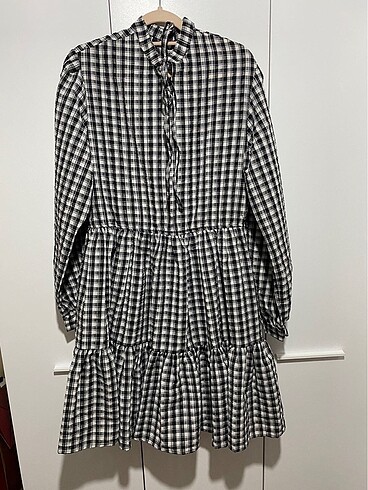 Poplin midi elbise