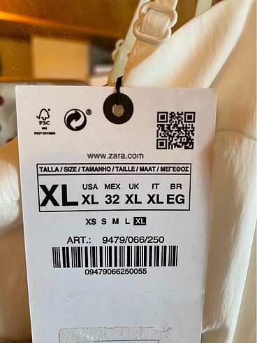 xl Beden ZARA Beyaz Askılı Elbise