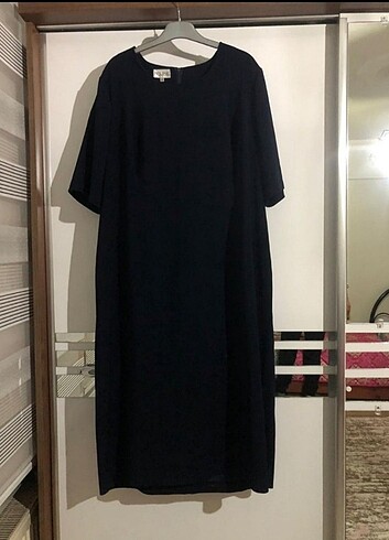 54 beden (7xl) ithal kumaş giyilmemiş elbise N'LINE 