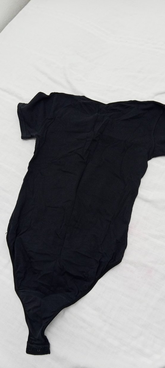 Kadın Siyah Kısa Kollu Atlet - Görsel 4