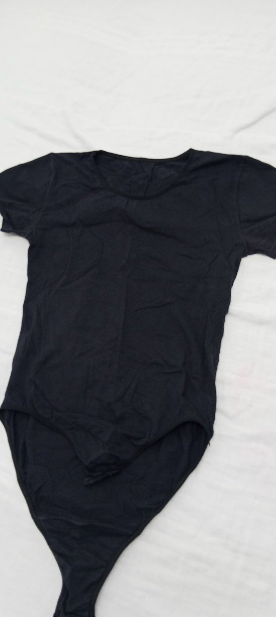 Kadın Siyah Kısa Kollu Atlet - Görsel 3