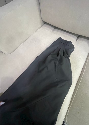 Diğer Kadın Gri Pilili Kumaş Pantolon