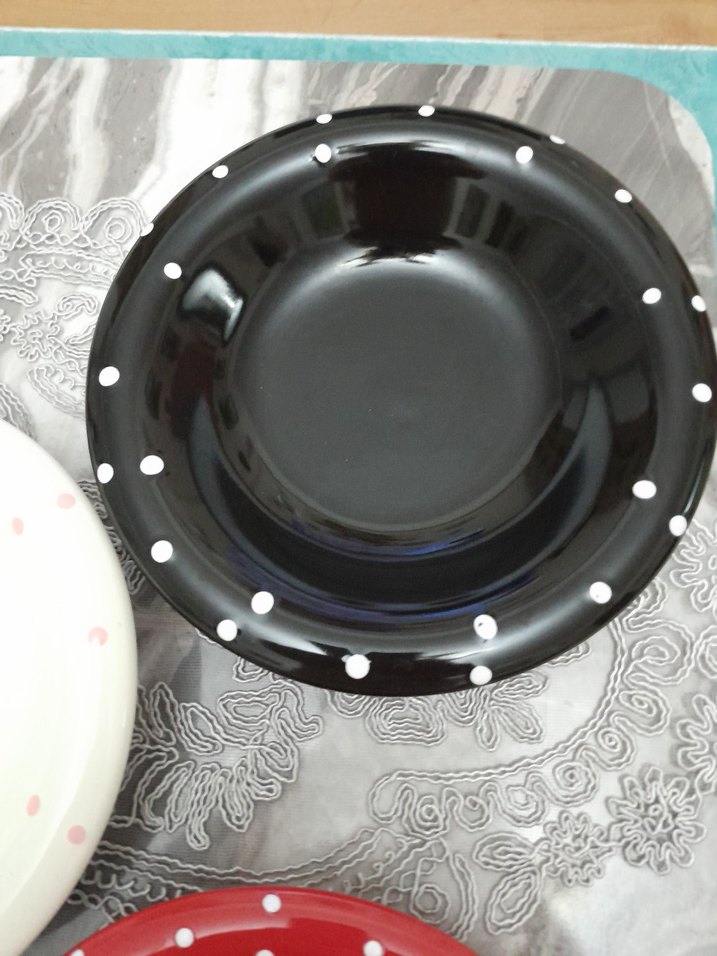 Renkli Puantiyeli 5'li Tabak Seti - Görsel 4