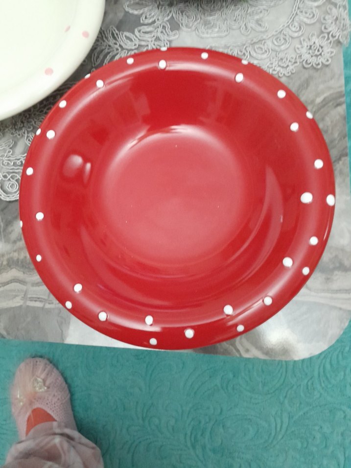 Renkli Puantiyeli 5'li Tabak Seti - Görsel 2