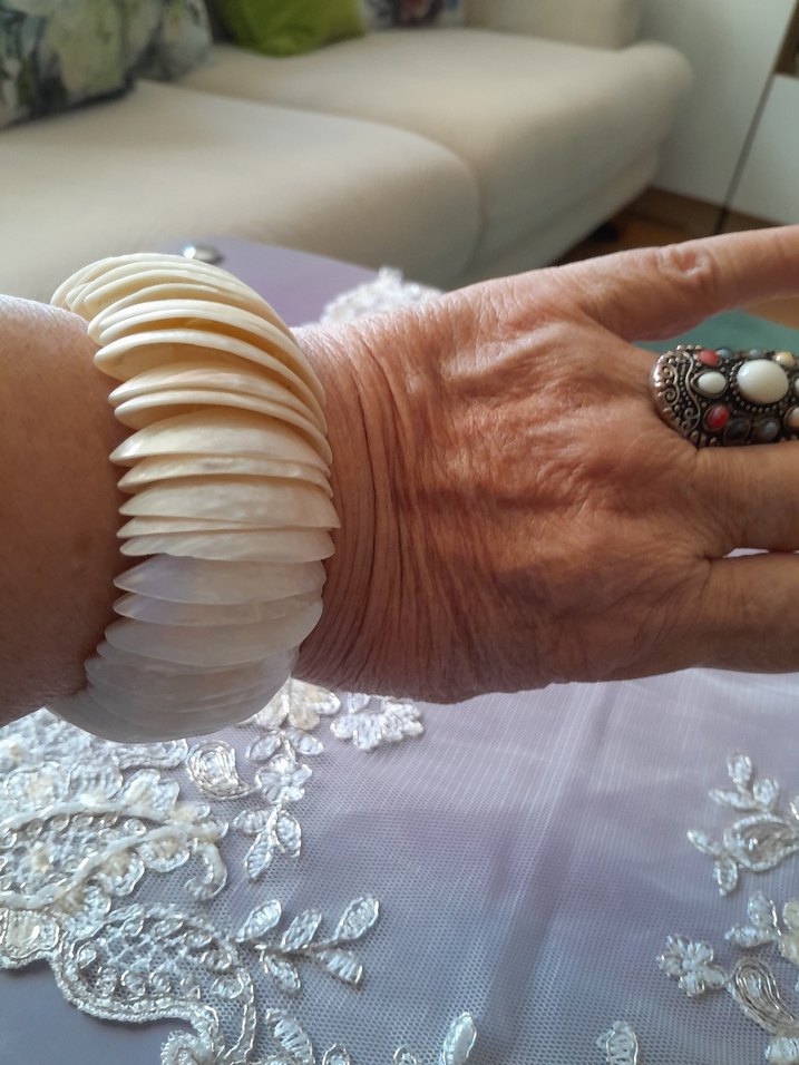 hakiki sedef Bileklik ve yüzük - Görsel 2