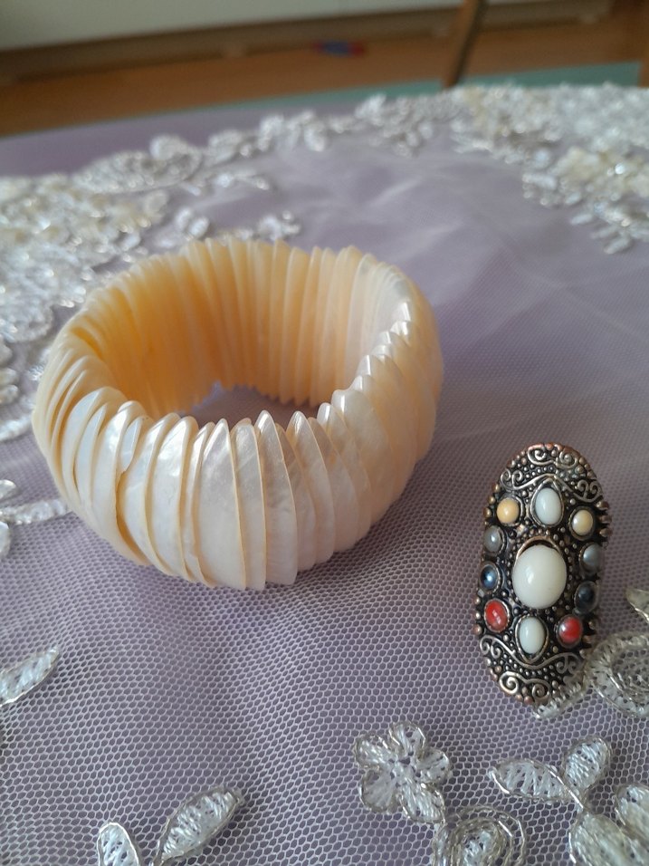 hakiki sedef Bileklik ve yüzük - Görsel 4