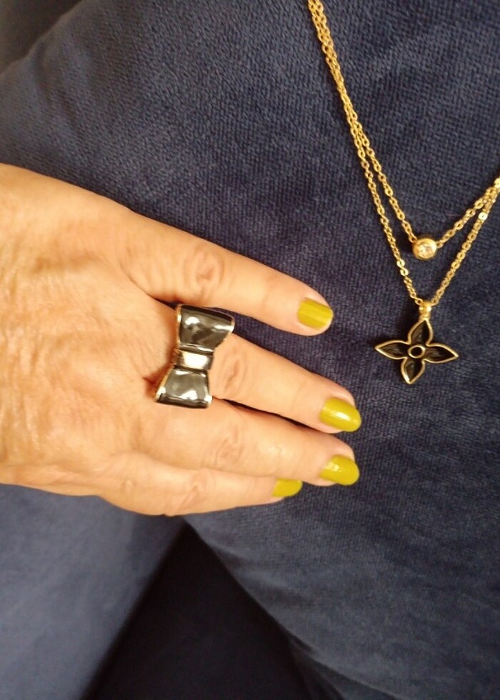 Siyah taşlı set  - Görsel 3