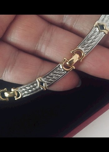 altın ve rodyum  kaplama kararmaz unisex Kolye - Görsel 8