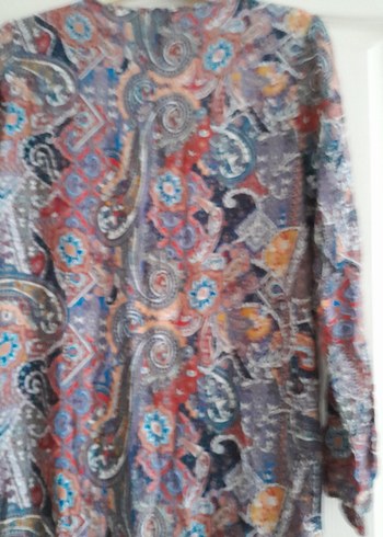 Bohem Çok Renkli Uzun Hamile Tunik - Görsel 5