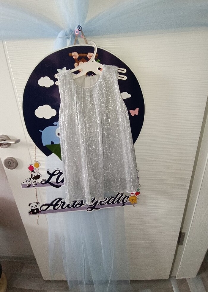 koton simli bebek özel gün elbisesi - Görsel 2