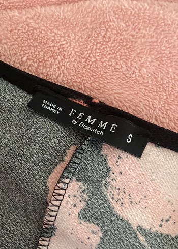 Japon kiraz çiçek Desenli V Yaka Midi Elbise - Görsel 2