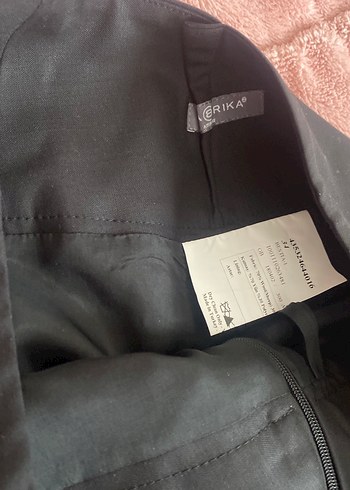 Siyah Fırfırlı Midi Kalem Etek - Görsel 3