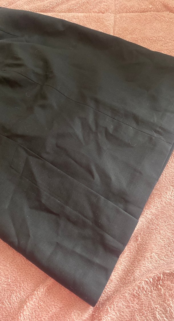 Siyah Fırfırlı Midi Kalem Etek - Görsel 2